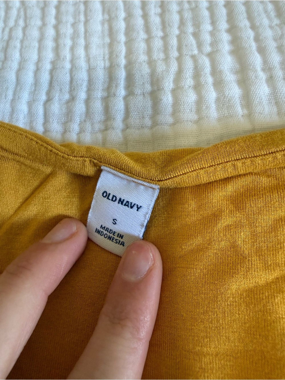 Old Navy Mustard Short Sleeve Midi Dress - Picture 2 of 3